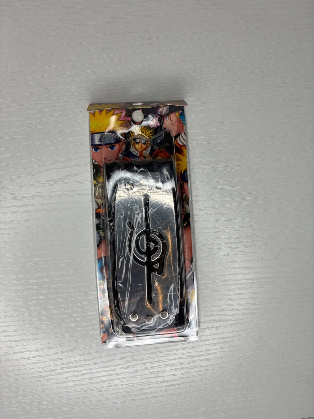Kids Black Treble Clef Hair Clip with Anime Character Backing